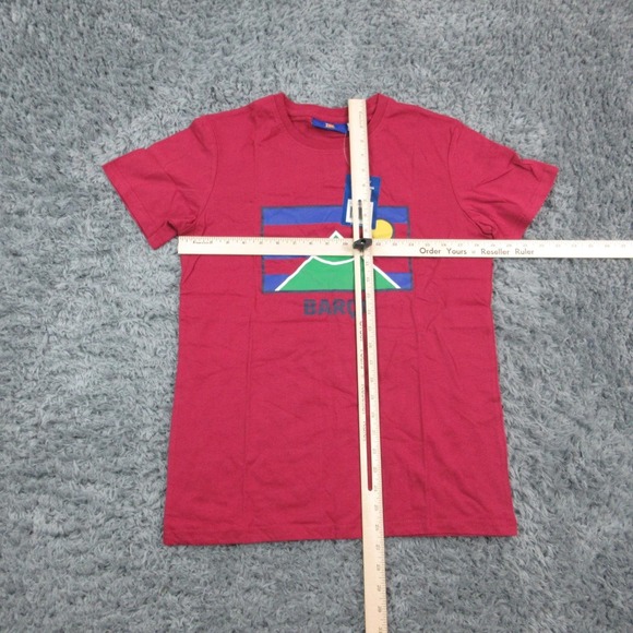 FC Barcelona Shirt Mens Small Red Soccer Short Sleeve Graphic Tee FCB NWT - Picture 2 of 15